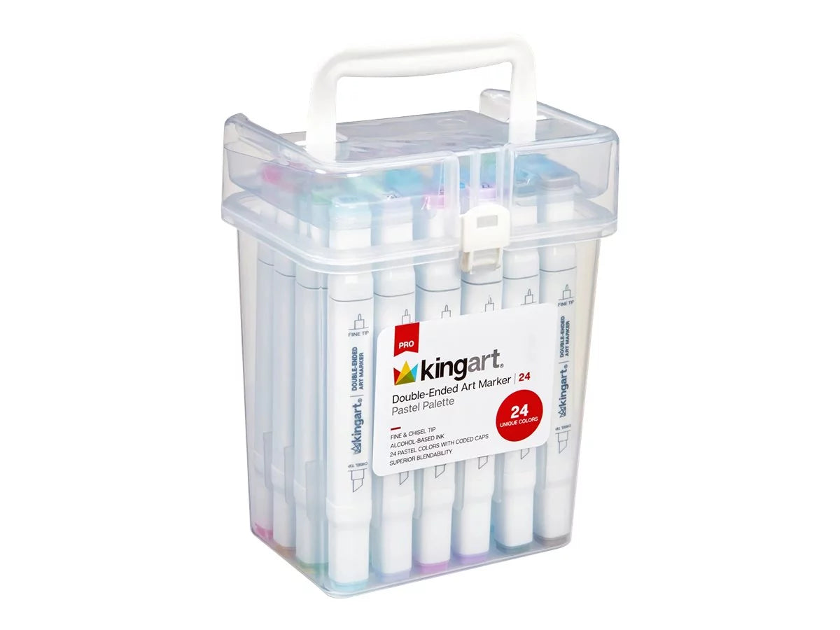 Alcohol-Based Ink Double-Ended Sketch Markers, Assorted 24 Piece Y946739