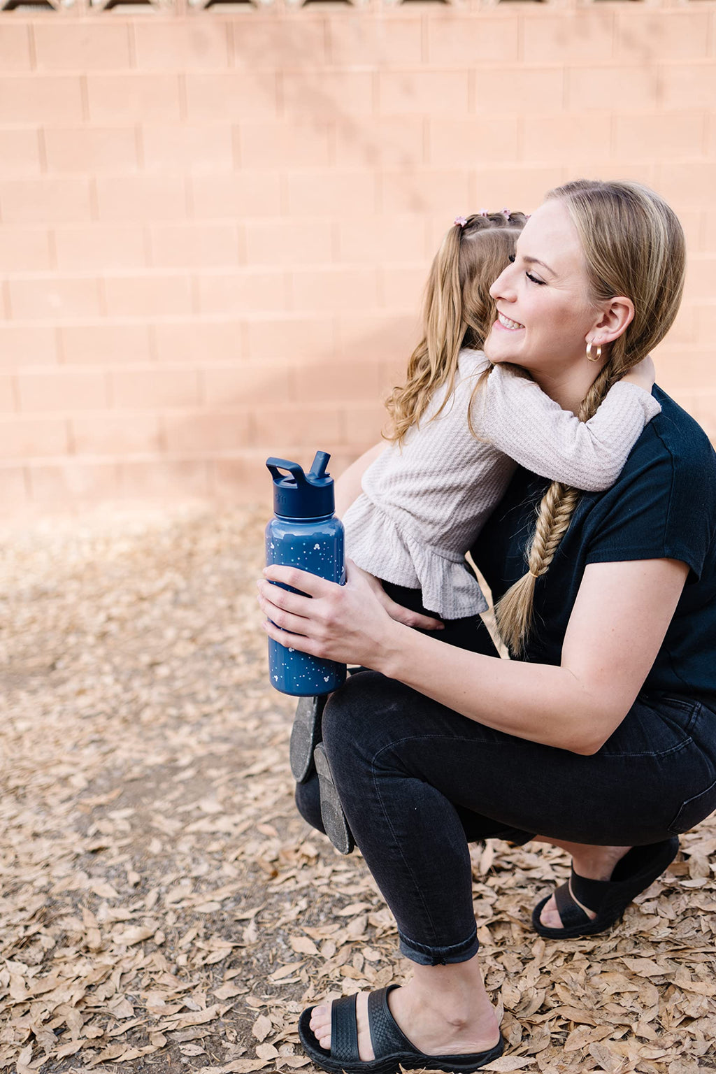 32oz Insulated Stainless Steel Water Bottle with Straw Lid P9068