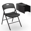 White Plastic Folding Chairs, 6 Pack L306385
