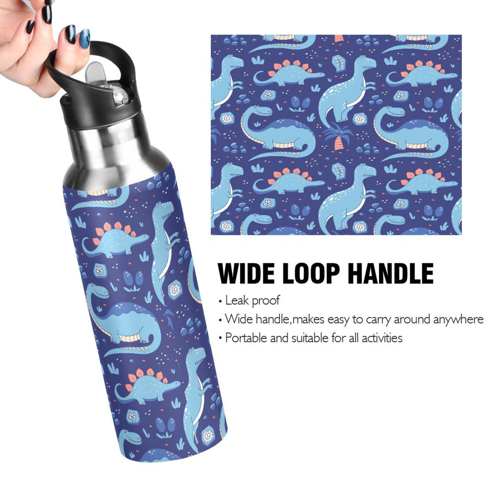 Stainless Steel Insulated Water Bottle with Straw Lid D3107