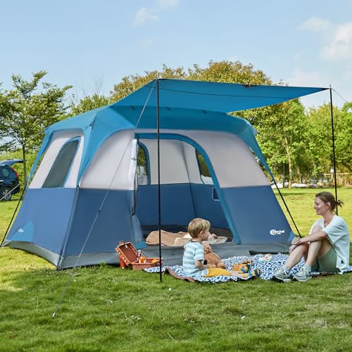 8 Person Family Camping Tent with Porch O610