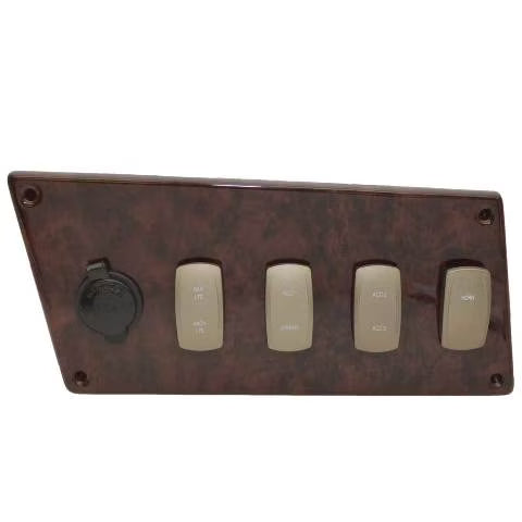 Woodgrain Boat Switch Panel W73561