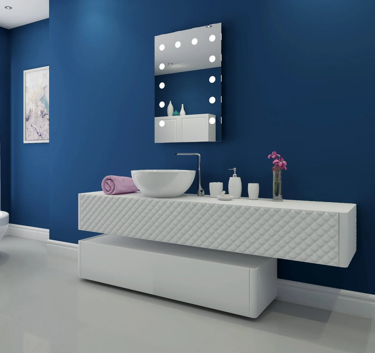 24 x 36 Illuminated Rectangle Mirror 6000K F4363