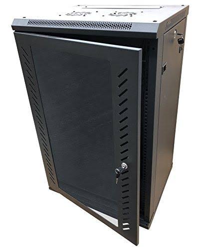 12U Wall Mount Rack Server Cabinet 19-inch Network Enclosure with Locking Glass Door S6220