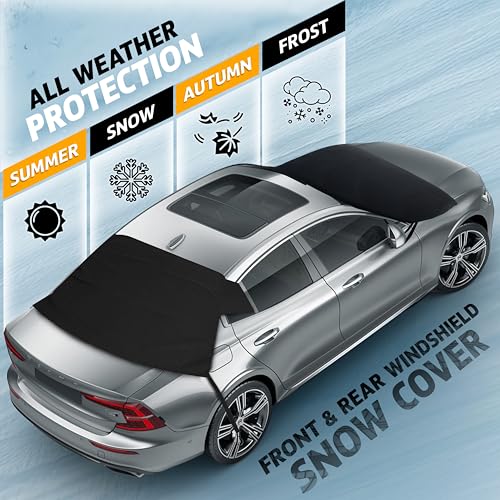 Waterproof Windshield Snow Cover with Side Mirror Covers C286