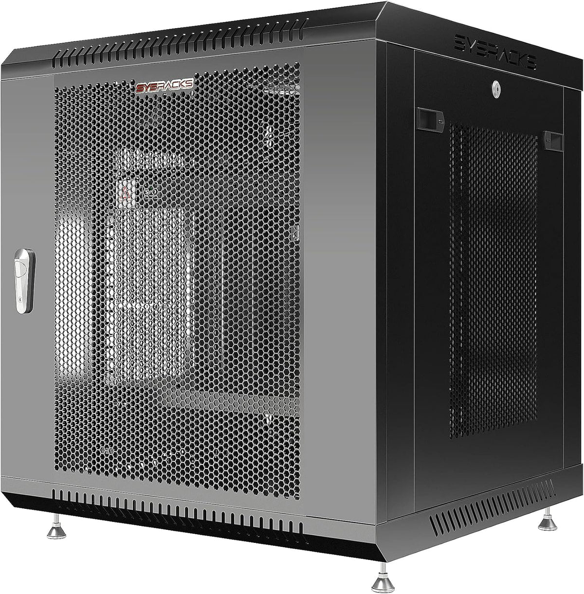 Locking Wall Mount Server Rack 12U with Casters and Shelf O236097