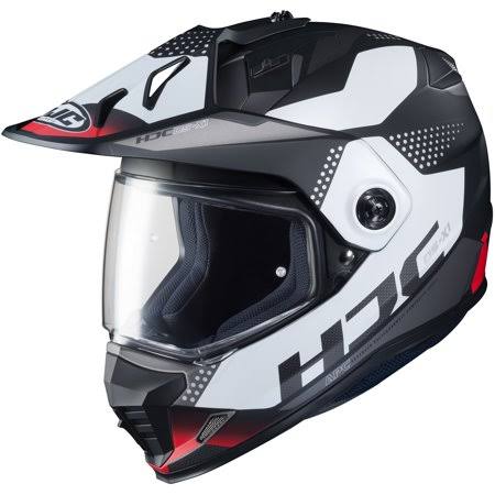 Dual Sport Helmet Black/White/Red Small O64825