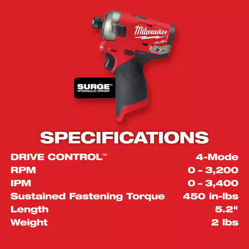 12V Brushless Cordless Impact Driver and Circular Saw Kit G79932