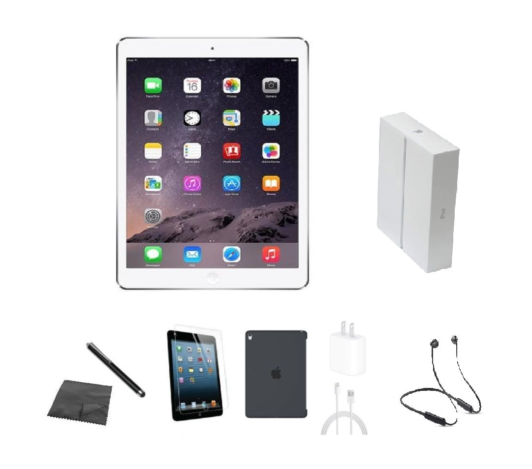 iPad Air 16GB Silver Bundle with Case, Charger F68763
