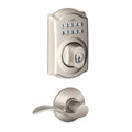 Satin Nickel Keypad Combo Pack with Accent Lever E367485