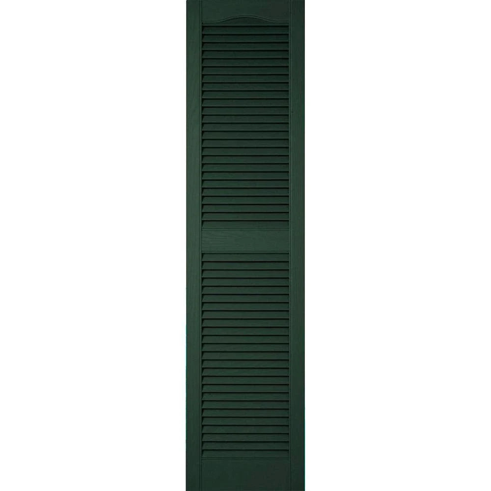 14 1/2 inch x 89 inch Vinyl Open Louver Shutters M6500