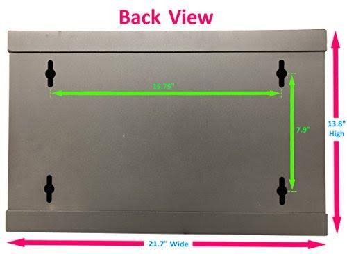 12U Wall Mount Rack Server Cabinet 19-inch Network Enclosure with Locking Glass Door S6220