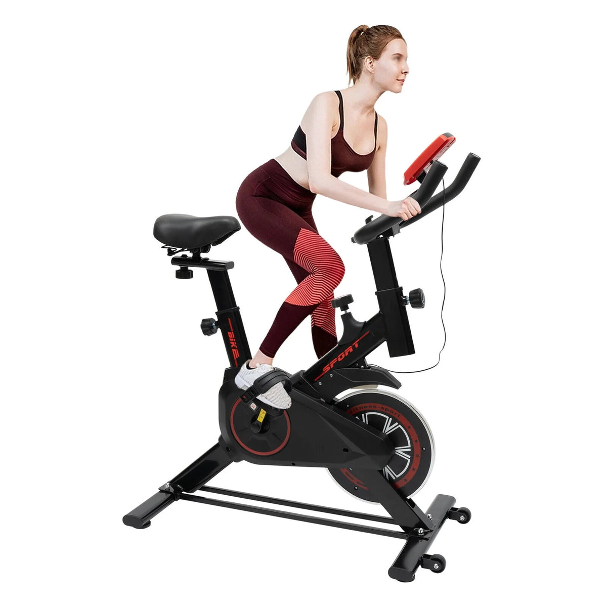 Indoor Cycling Exercise Bike White R252