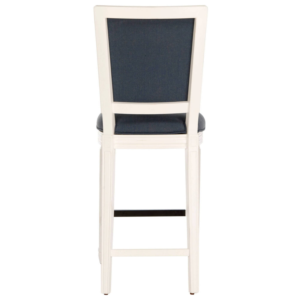 Navy/Cream Rectangle Bar Stool (Set of 2) K2492