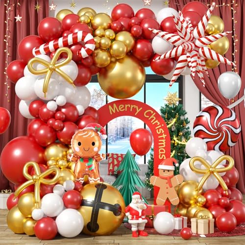 120 PC Pink Christmas Balloon Arch V780