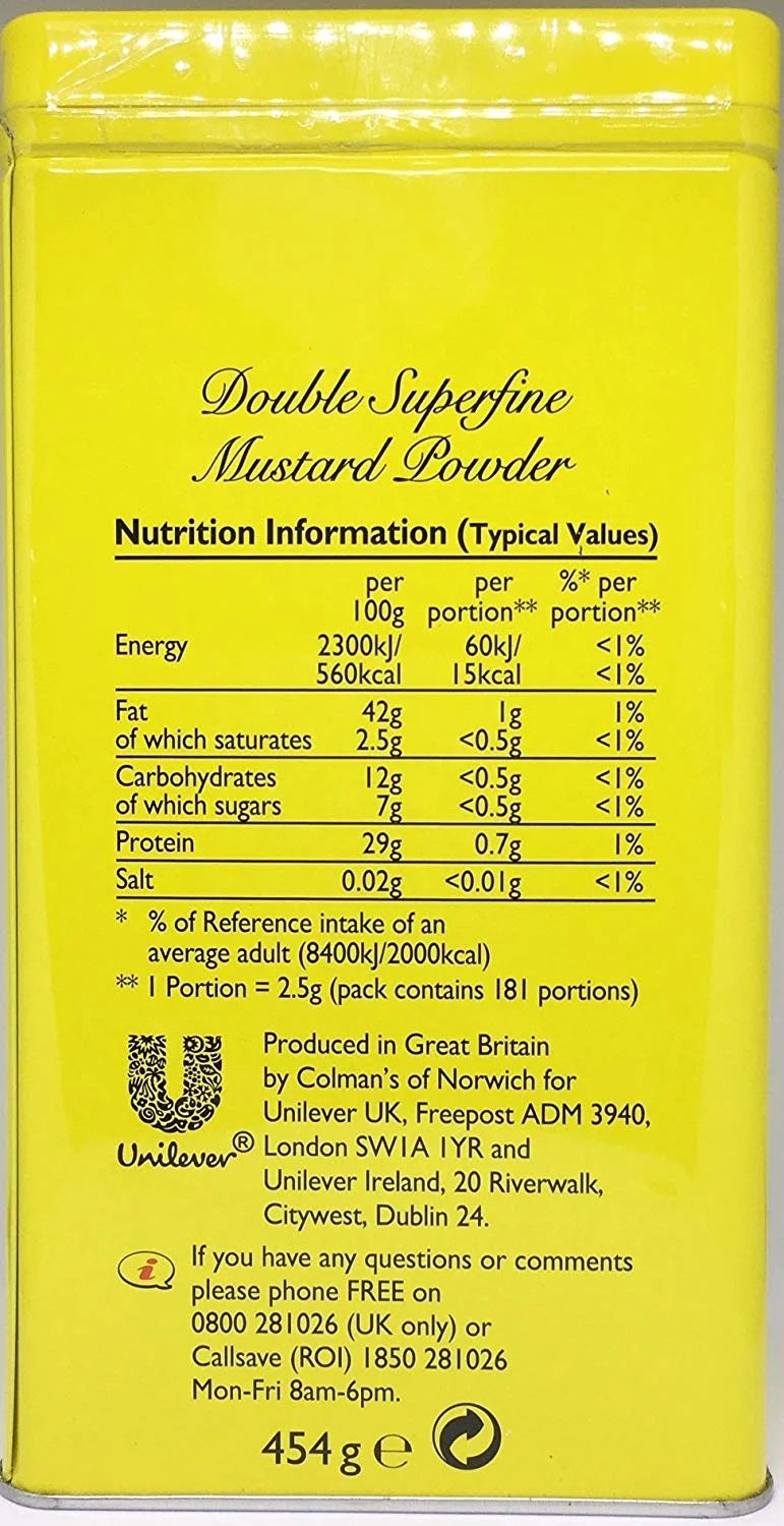 Dry Mustard Powder, 16 Ounce T801