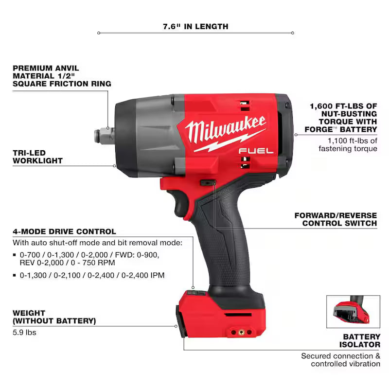 18V Lithium-Ion Brushless Cordless Combo Kit with 5.0 Ah Batteries 7-Tool Q5059
