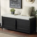 Black Cabinet Storage Bench T2207