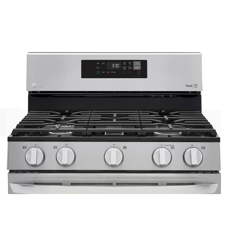 5.8 cu.ft. Smart Single Oven Gas Range with EasyClean, Wi-Fi Enabled Stainless Steel T8447