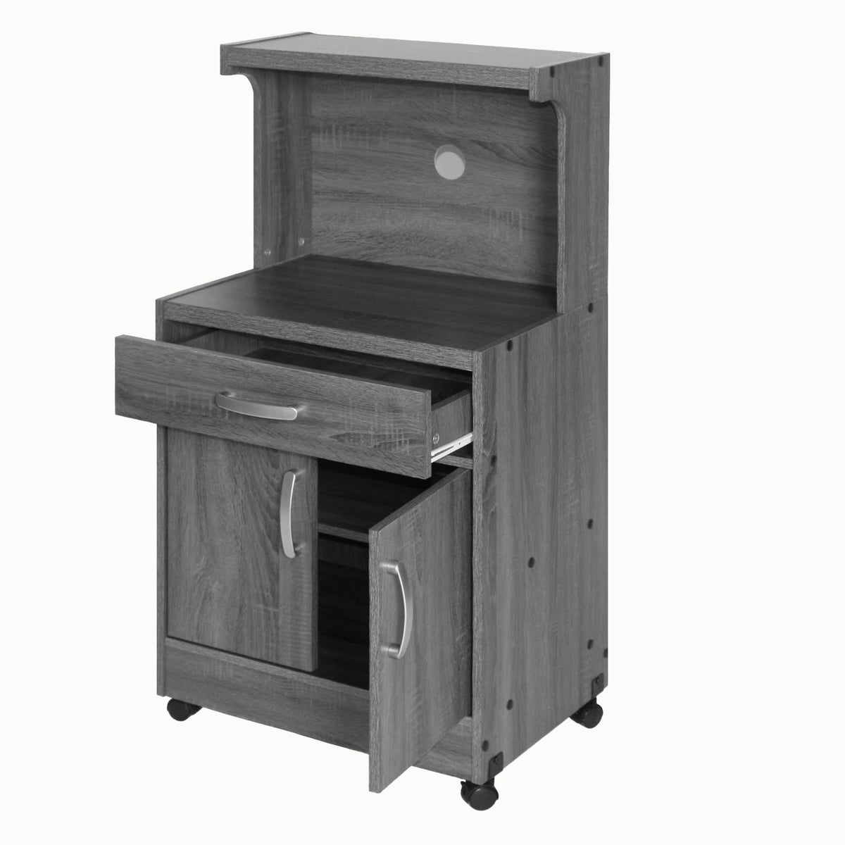 Mahogany Wooden Microwave Cart B518