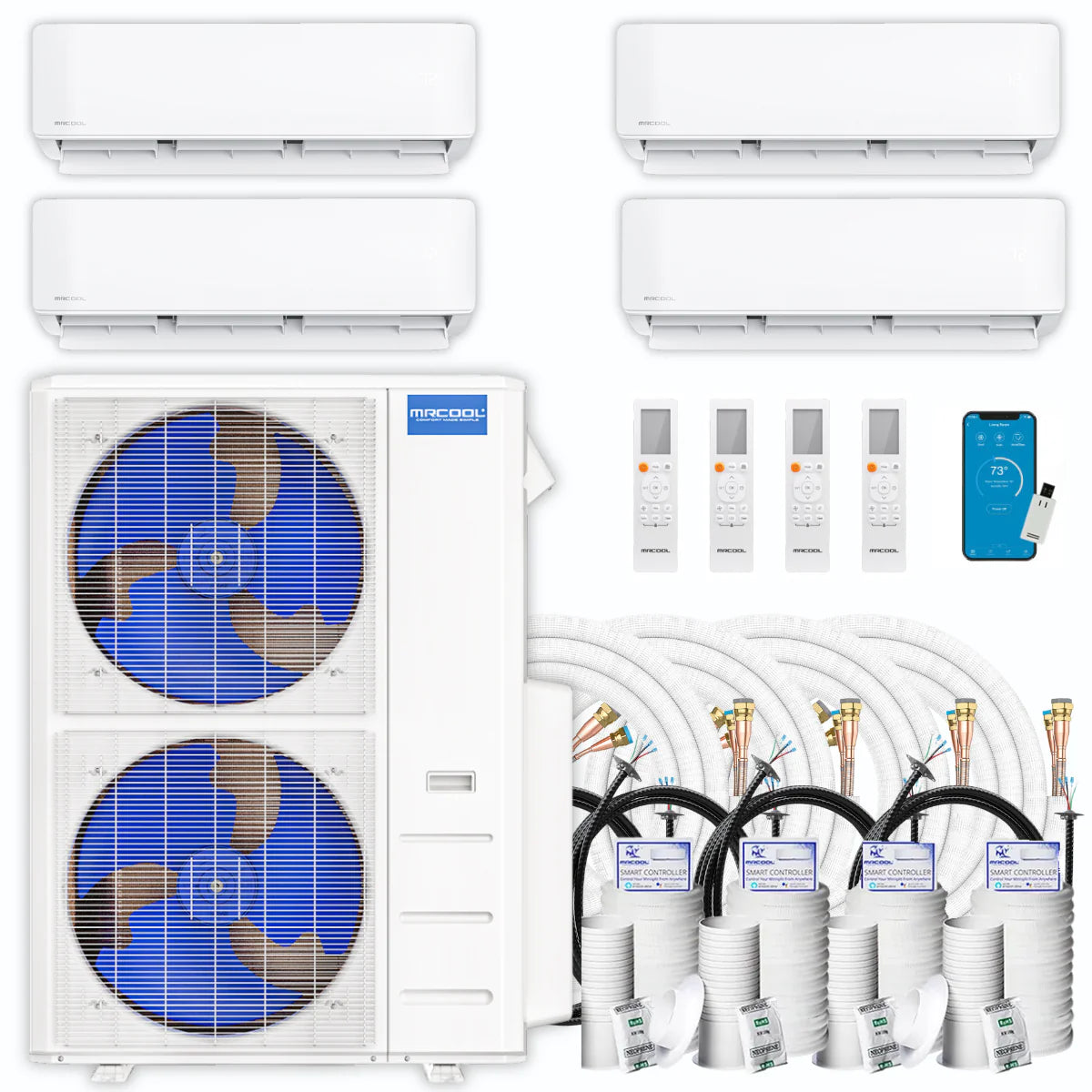 48,000 BTU 4 Zone Ductless Air Conditioner and Heat Pump R95928