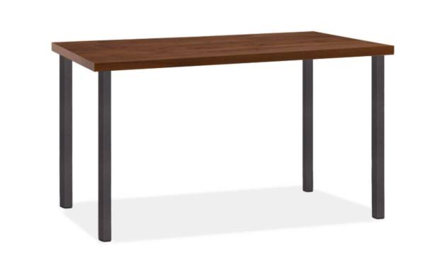 Walnut Top Table with Natural Steel Base I6809