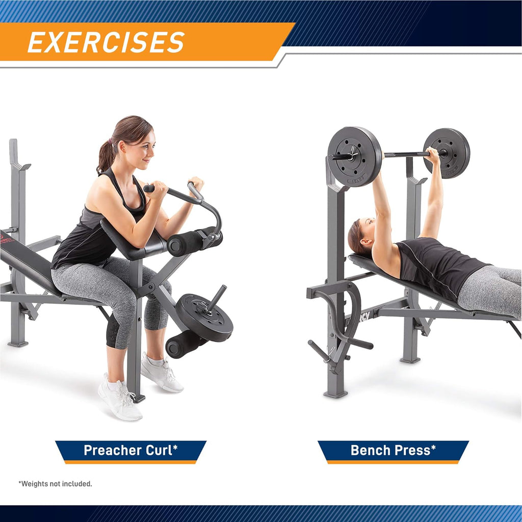 Standard Weight Bench with Leg Developer W977
