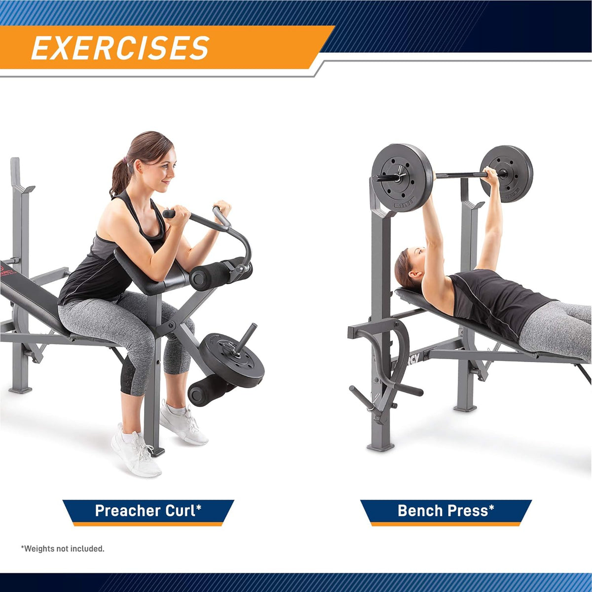 Standard Weight Bench with Leg Developer W977