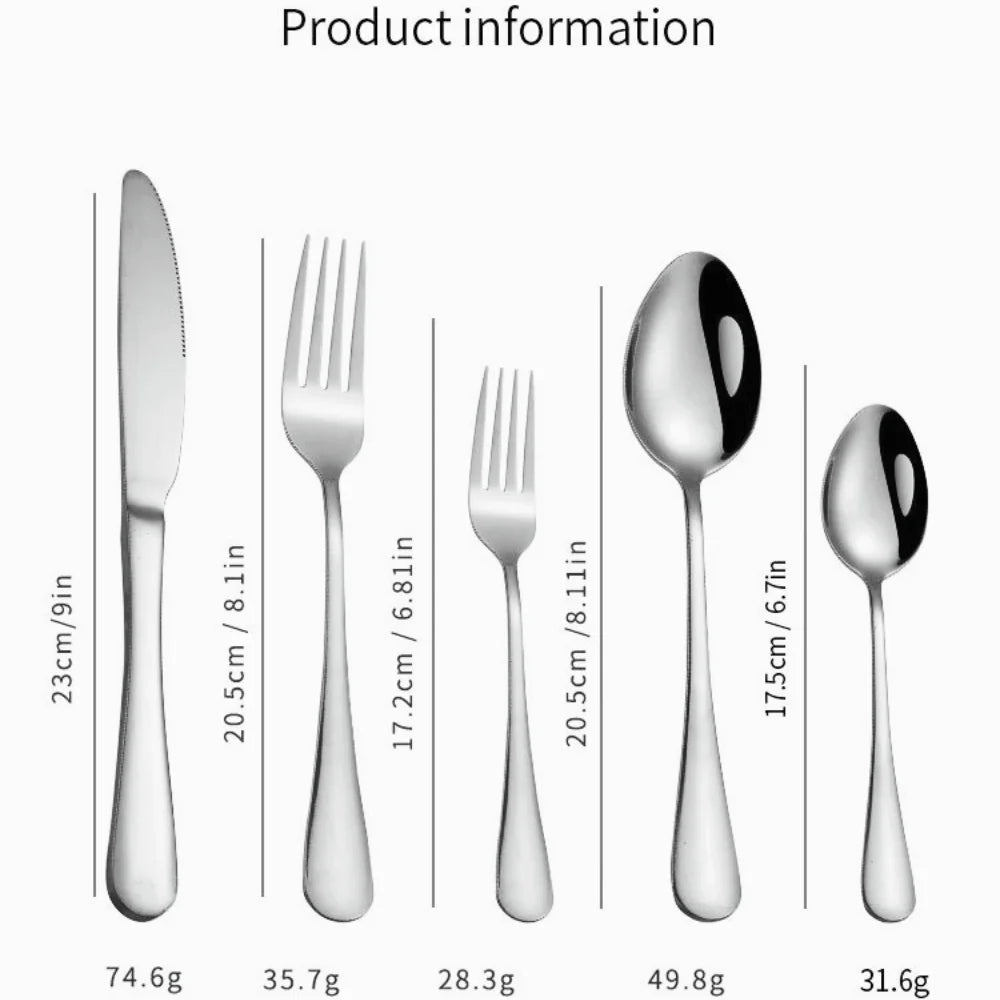 20 Piece Stainless Steel Silverware Set B32270