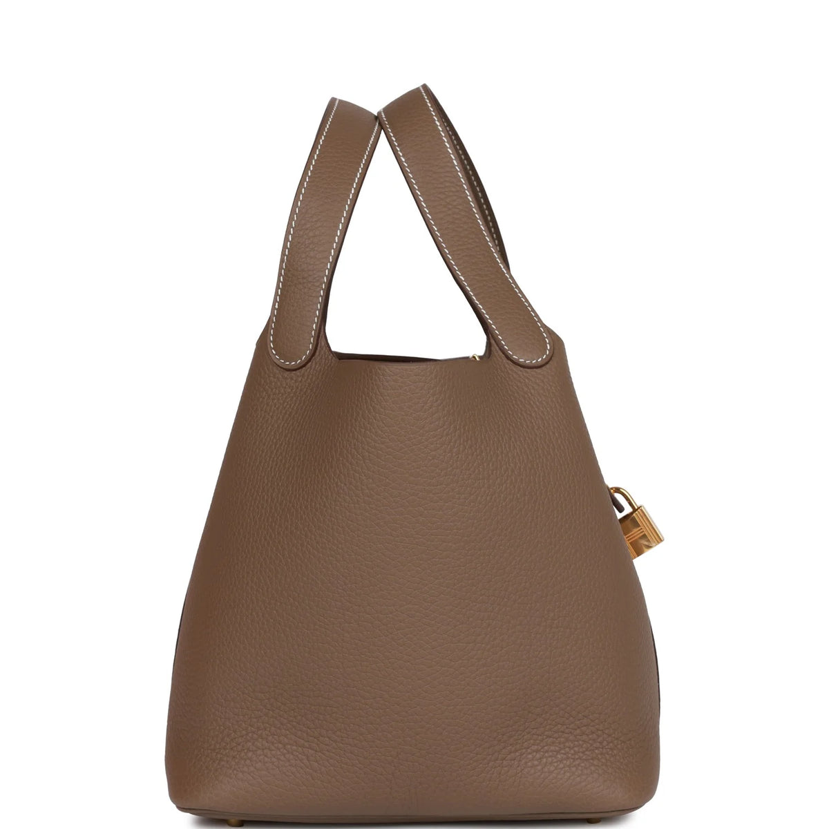 Etoupe Clemence Leather Handbag U9953