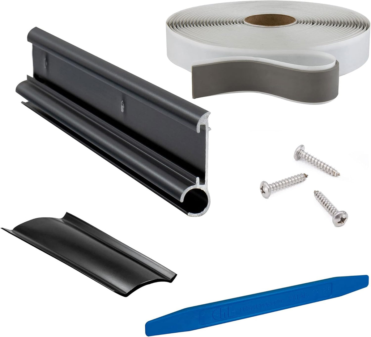 White Aluminum RV Awning Trim Kit (20 Feet) Q959906