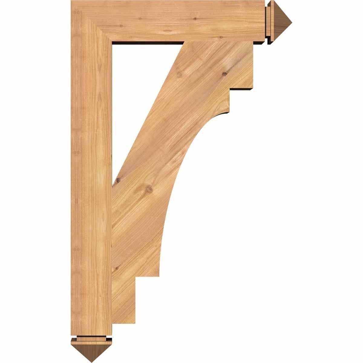 5 1/2x22W x 38x22D x 38x22H Western Red Cedar Bracket M72700