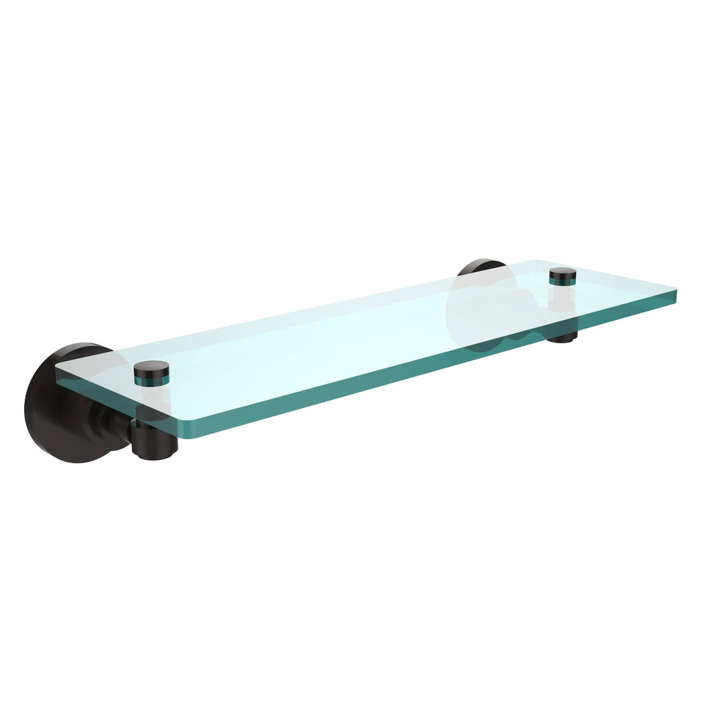 16x22 Glass Vanity Shelf with Beveled Edges Oil Rubbed Bronze B686