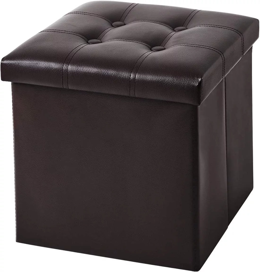15 inches Folding Storage Ottoman Bench with 55L Storage Space R68322