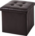 15 inches Folding Storage Ottoman Bench with 55L Storage Space R68322