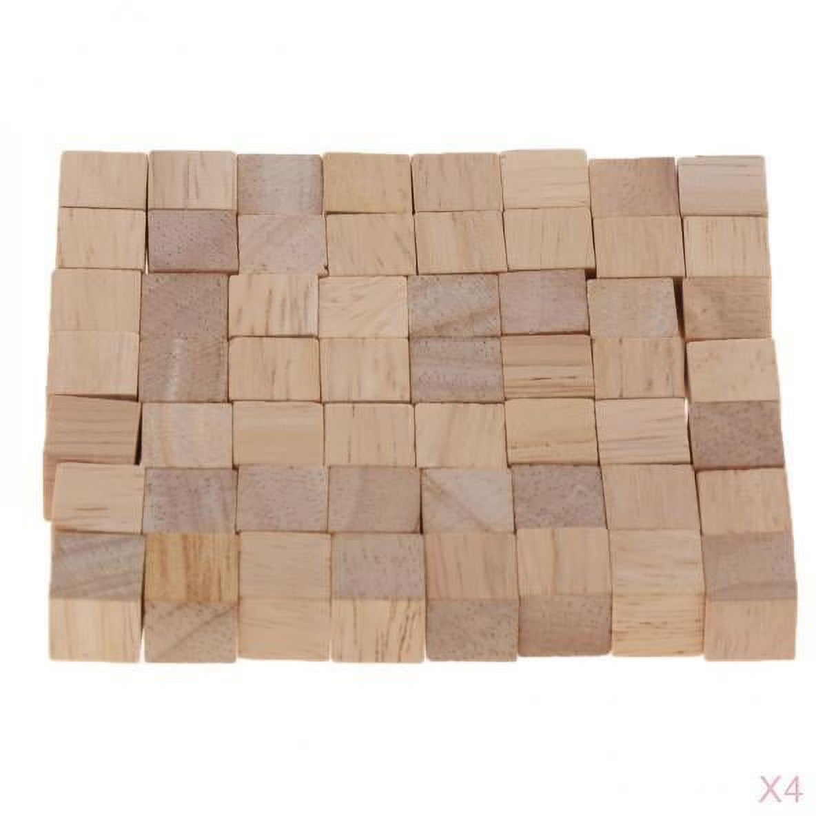 400pcs Natural Wooden Building Blocks Cubes Set J46901