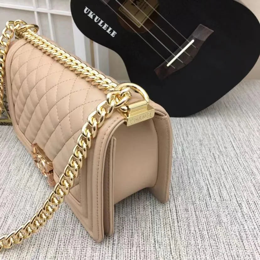 Yellowish Brown Medium Handbag X8232