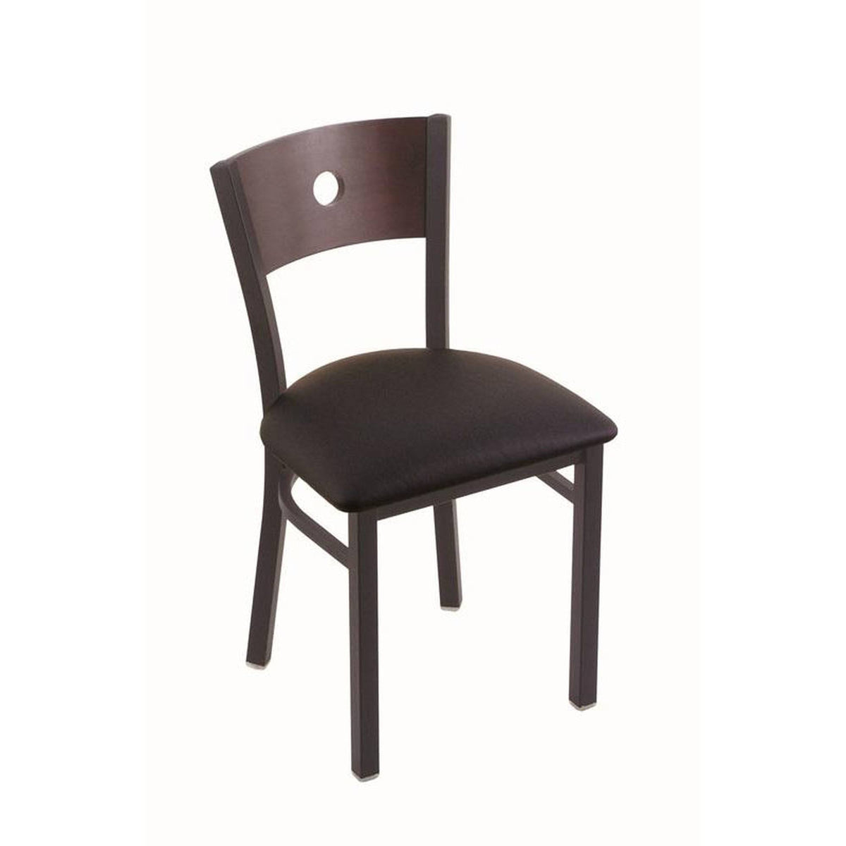 Black Wrinkle Finish Vinyl Seat Chair T26933