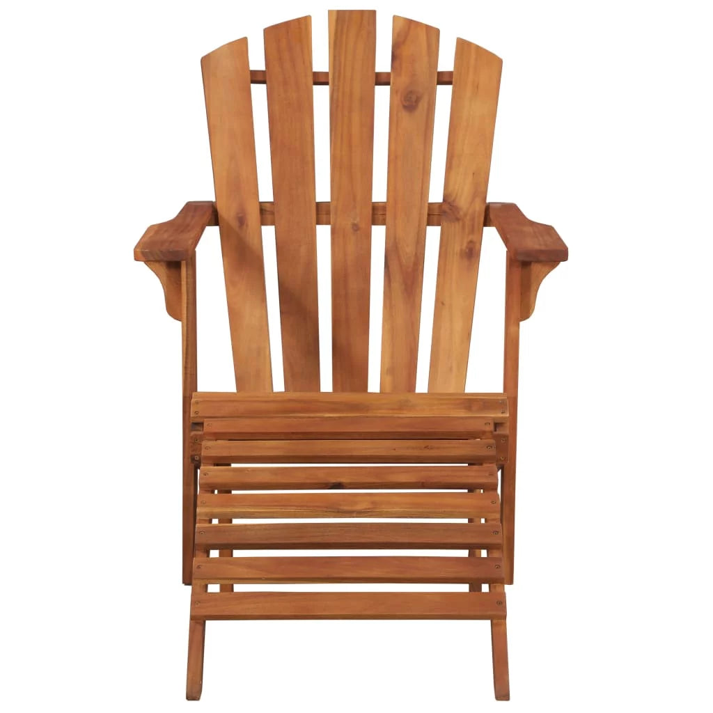 Adirondack Chair with Footrest Acacia Wood N592