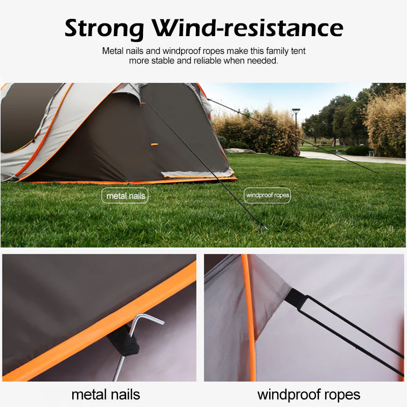 Camping Windproof Waterproof Automatic Tent F77381