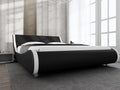 Queen Size Platform Bed Frame with Adjustable Headboard U625782