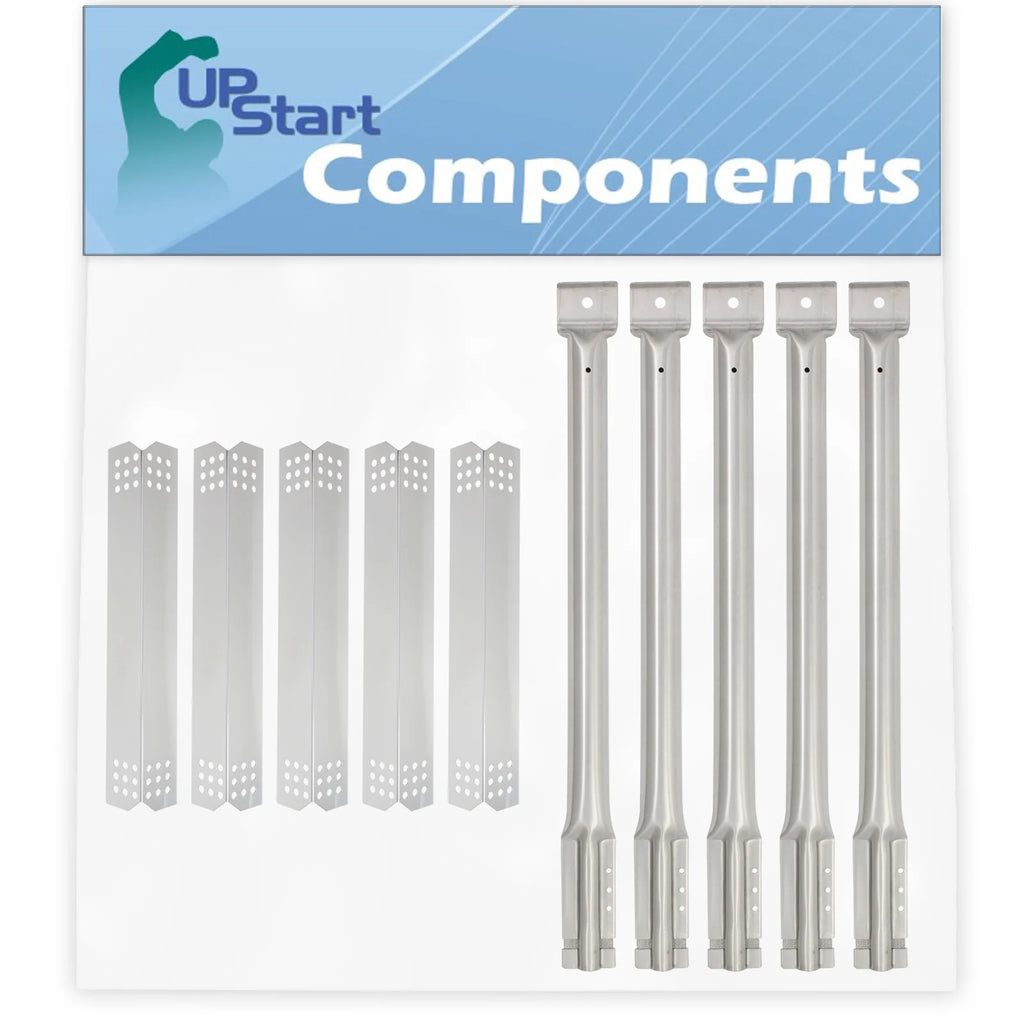 5-Pack Stainless Steel BBQ Grill Flame Tamer & Tube Burner Replacement Parts L13718