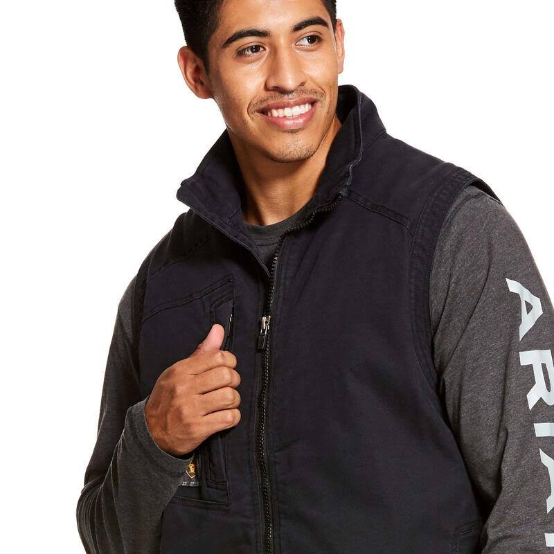 Black Insulated DuraCanvas Vest O748105